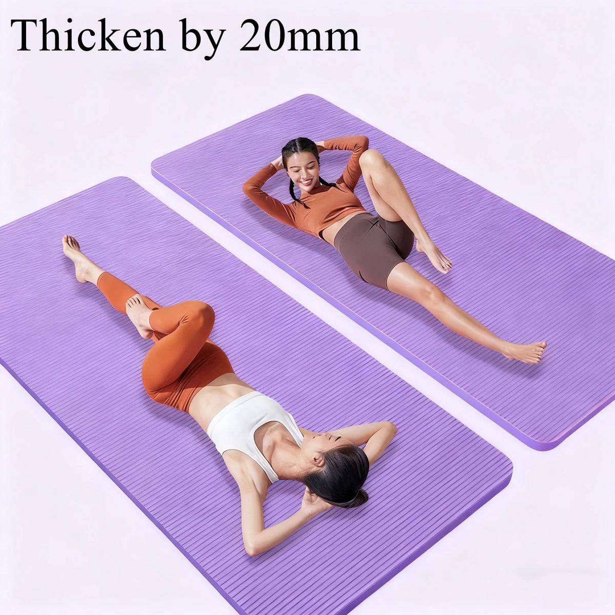 20MM Thicken Yoga Mats Fitness Mat 183×60cm Anti-skid Sports Comfort Foam Yoga Matt for Exercise Yoga and Pilates Gymnastics Mat