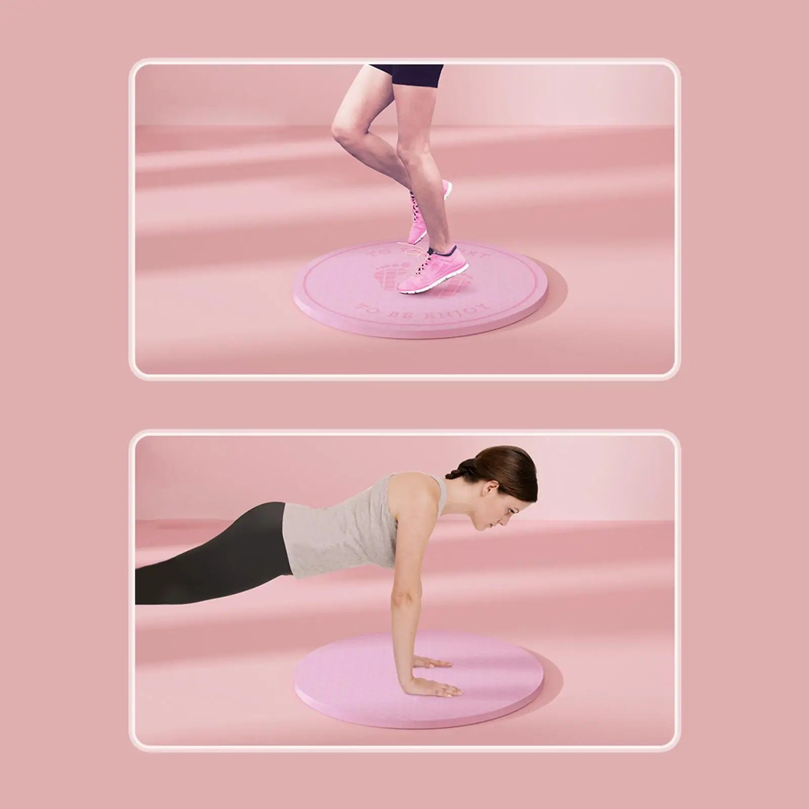 TPE Exercise Mat 58cm Shockproof Sound Insulation High Density Anti-Tear Non- Rope Mat Board Mat for Home Exercise Yoga
